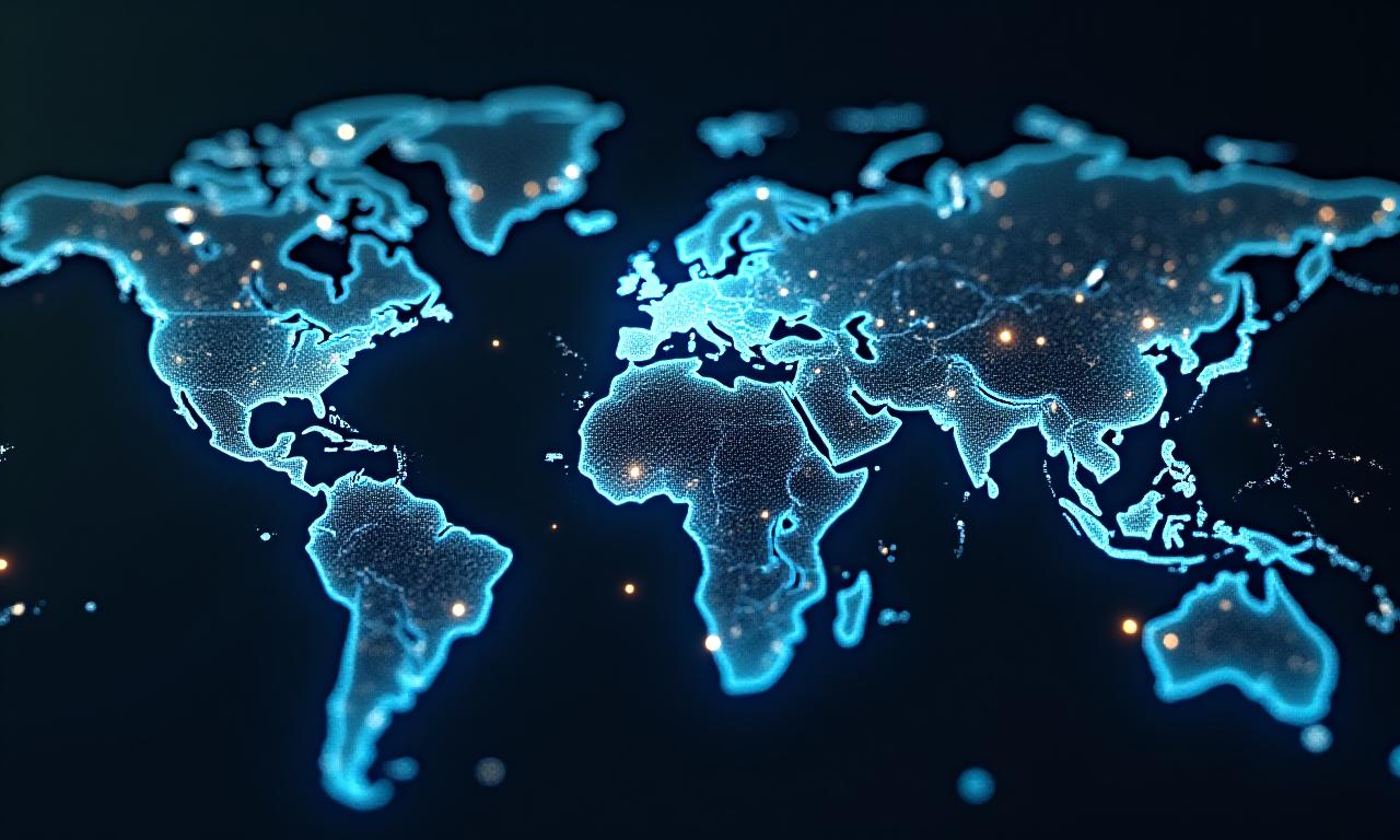 Global logistics network visualization